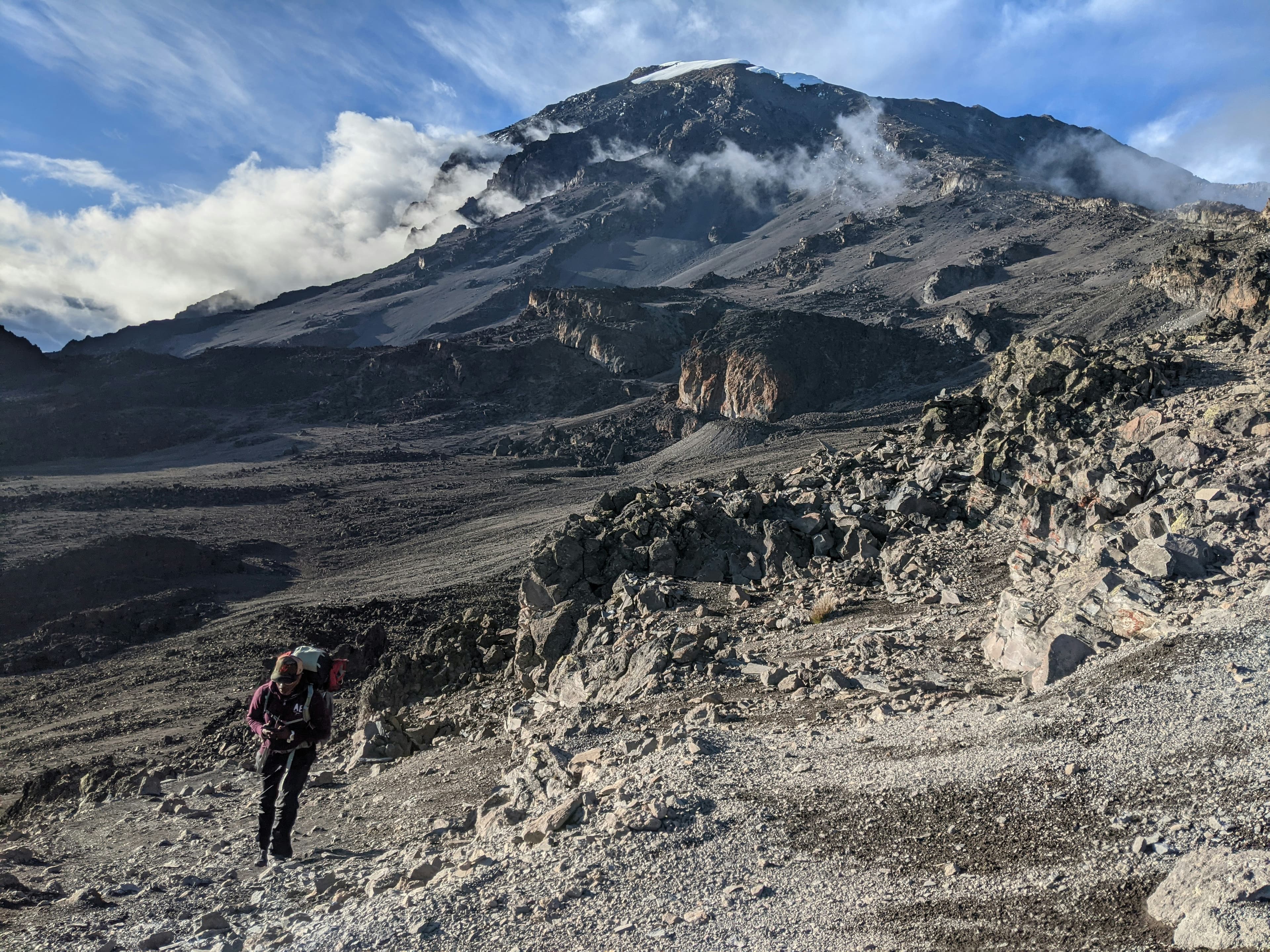 Trekkers on Mount Kilimanjaro